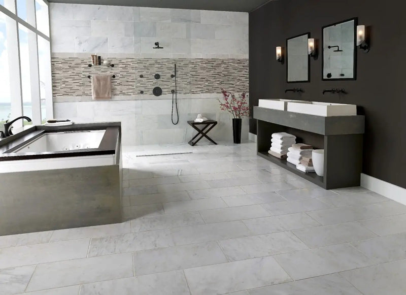 Modello Grigio Interlocking 6mm Pattern Glass Mosaics by MSI Surfaces