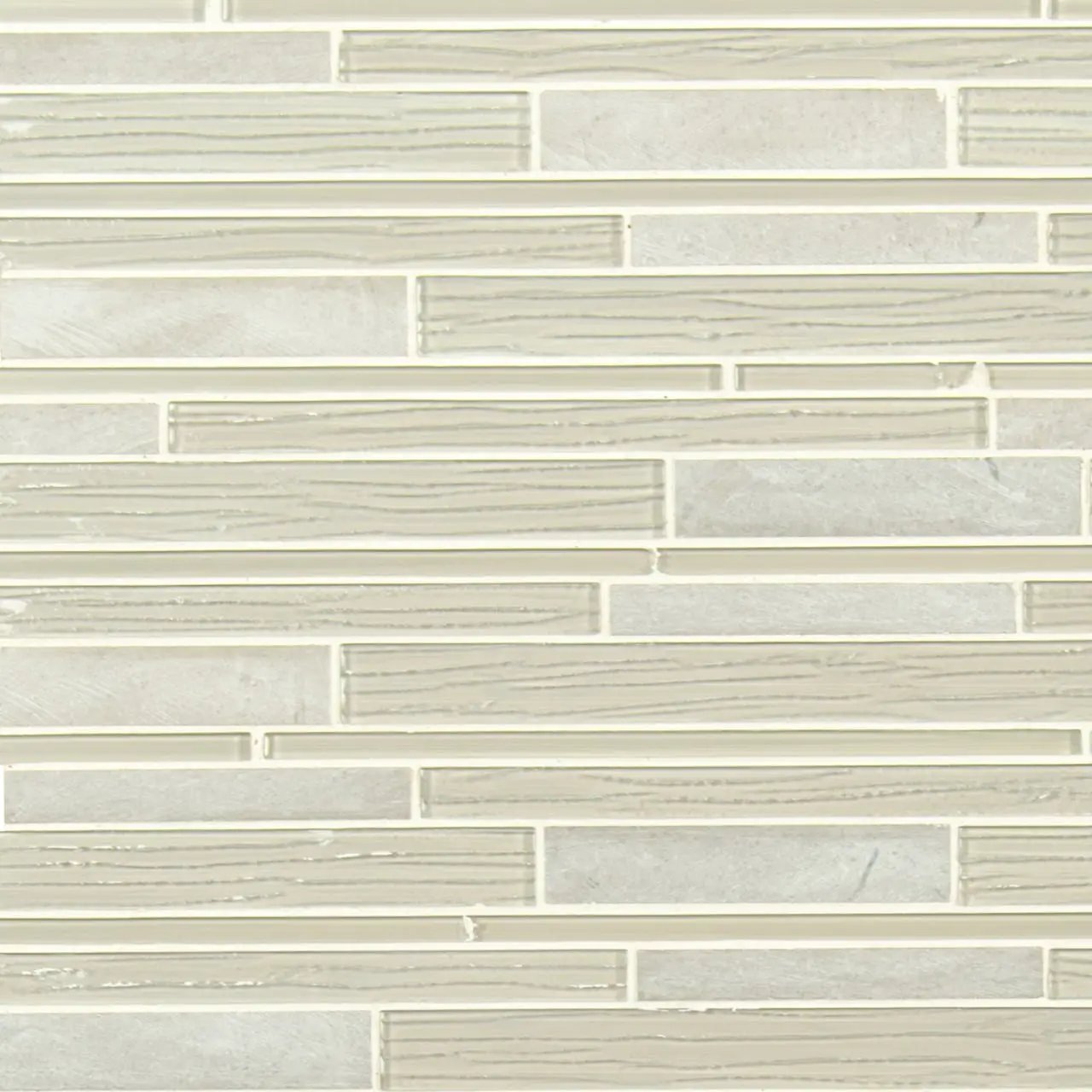 Snowcap Blend Interlocking 4mm Pattern Glass Mosaics by MSI Surfaces