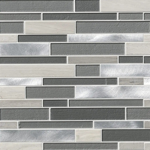 Urban Loft Interlocking Pattern 4mm Glass Mosaics