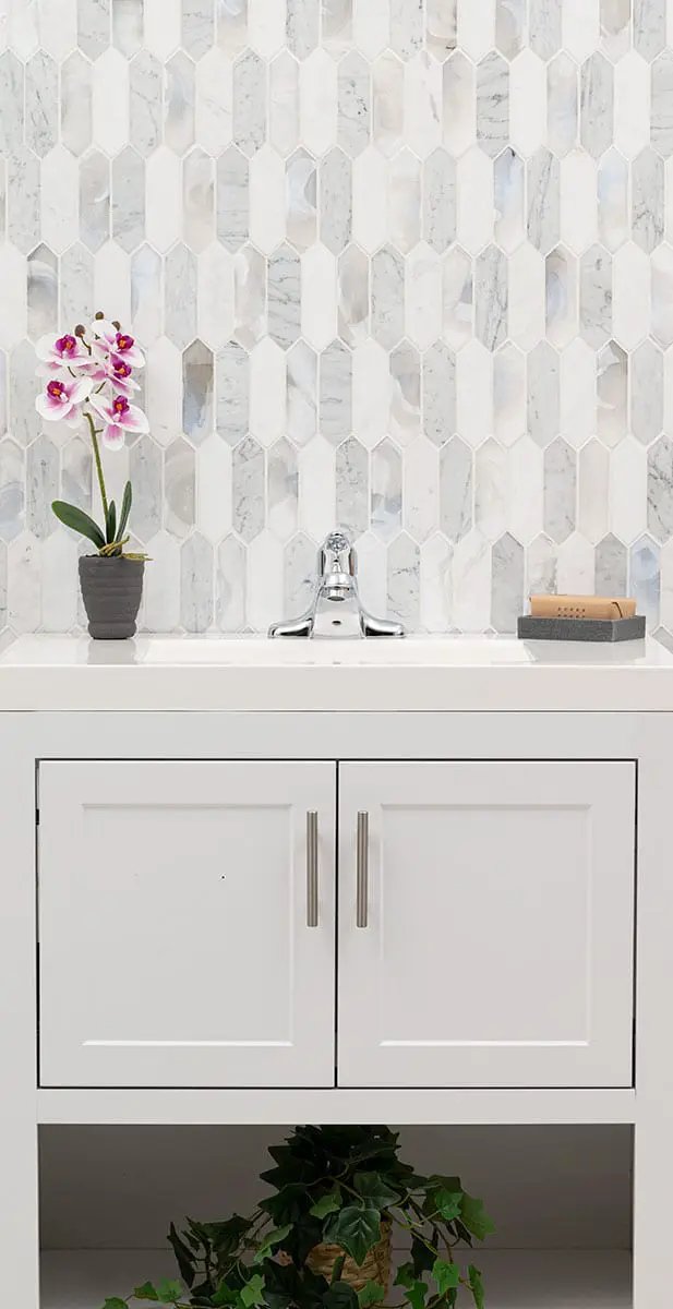 Cienega Springs Picket 6mm Pattern Glass Mosaics by MSI Surfaces