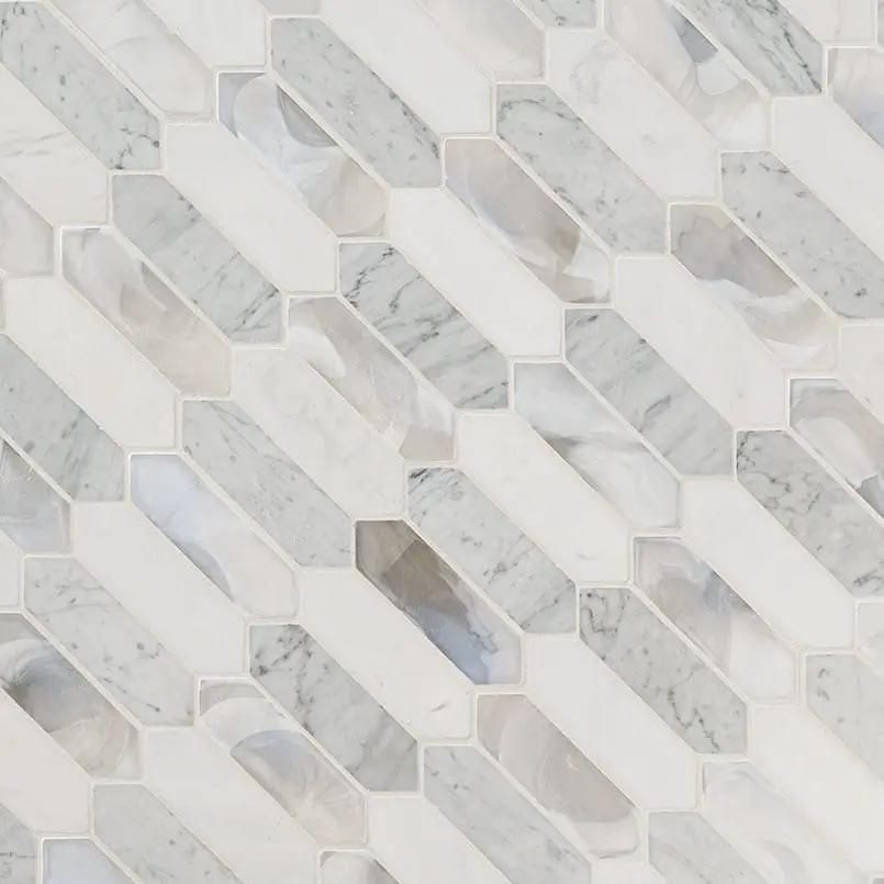 Cienega Springs Picket 6mm Pattern Glass Mosaics by MSI Surfaces