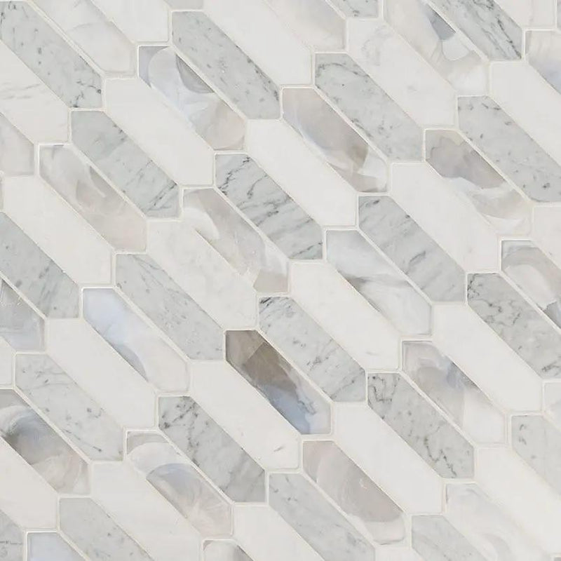 Cienega Springs Picket 6mm Pattern Glass Mosaics by MSI Surfaces