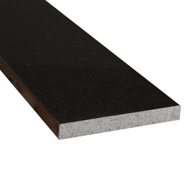 Black Granite 6x72x.75 Polished Double Beveled Threshold Sill Mosaics 6x72
