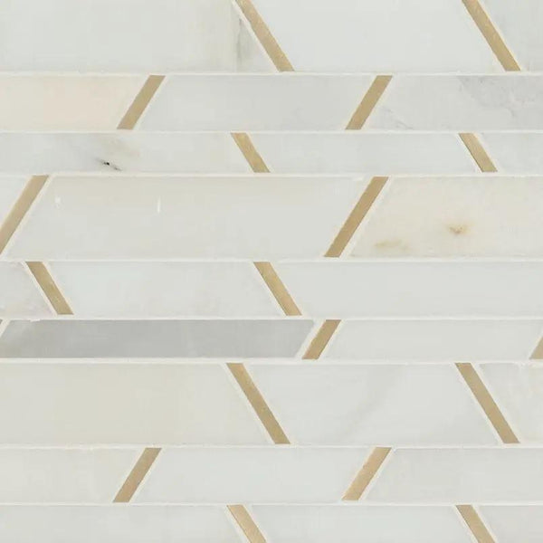 Metro Gold Pattern Metal Mosaics