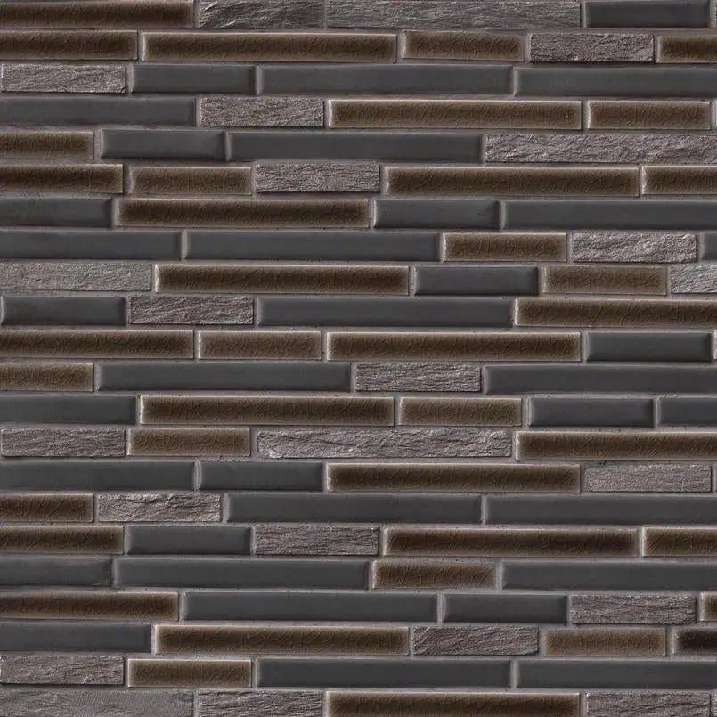Titan Interlocking Pattern 8mm Porcelain Mosaics by MSI Surfaces