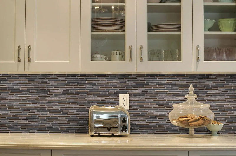 Titan Interlocking Pattern 8mm Porcelain Mosaics by MSI Surfaces