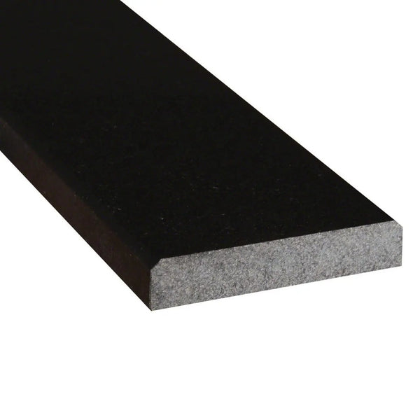 Black Granite 6x36x0.75 Polished Double Beveled Threshold Mosaics 6x36