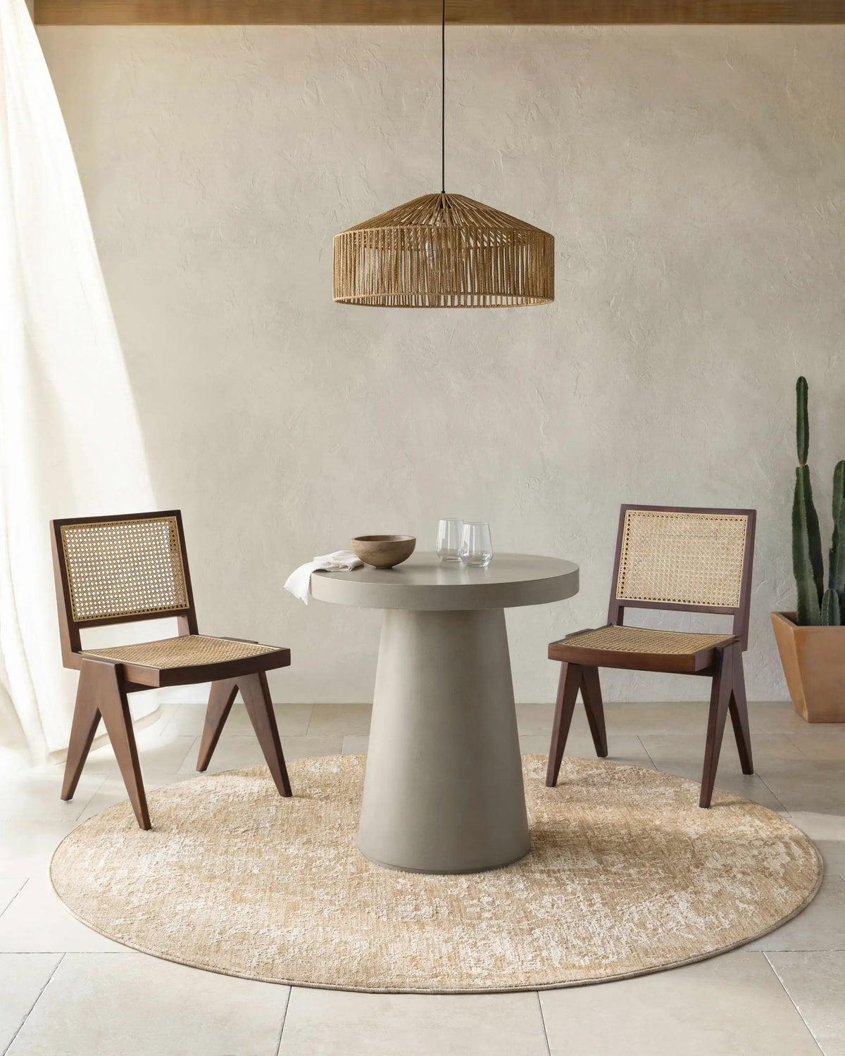 Jenis Beige Area Rug, installed in a room 5