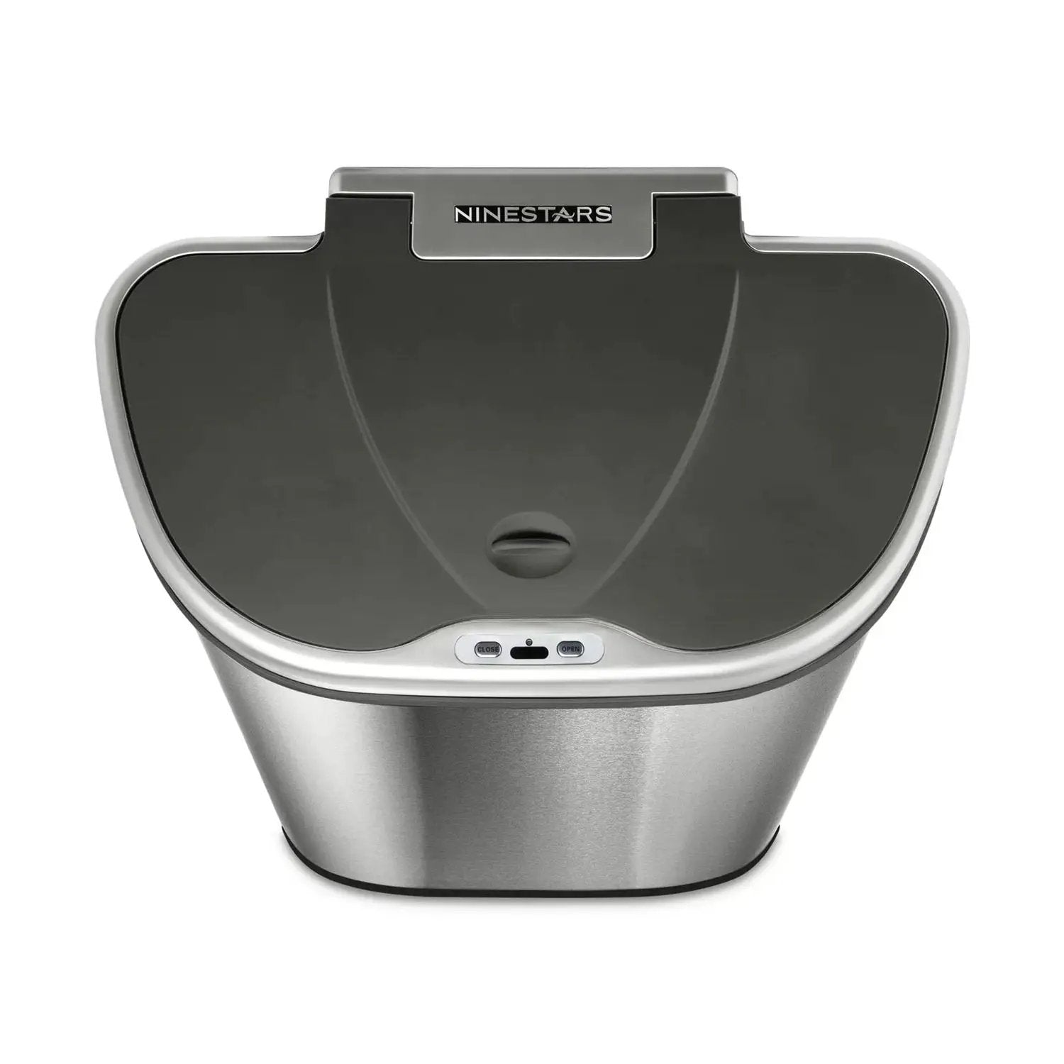 Dual Stainless Steel 18-Gallon Trash Can Recycle Bin with Motion Sensor Lid by HomePacific