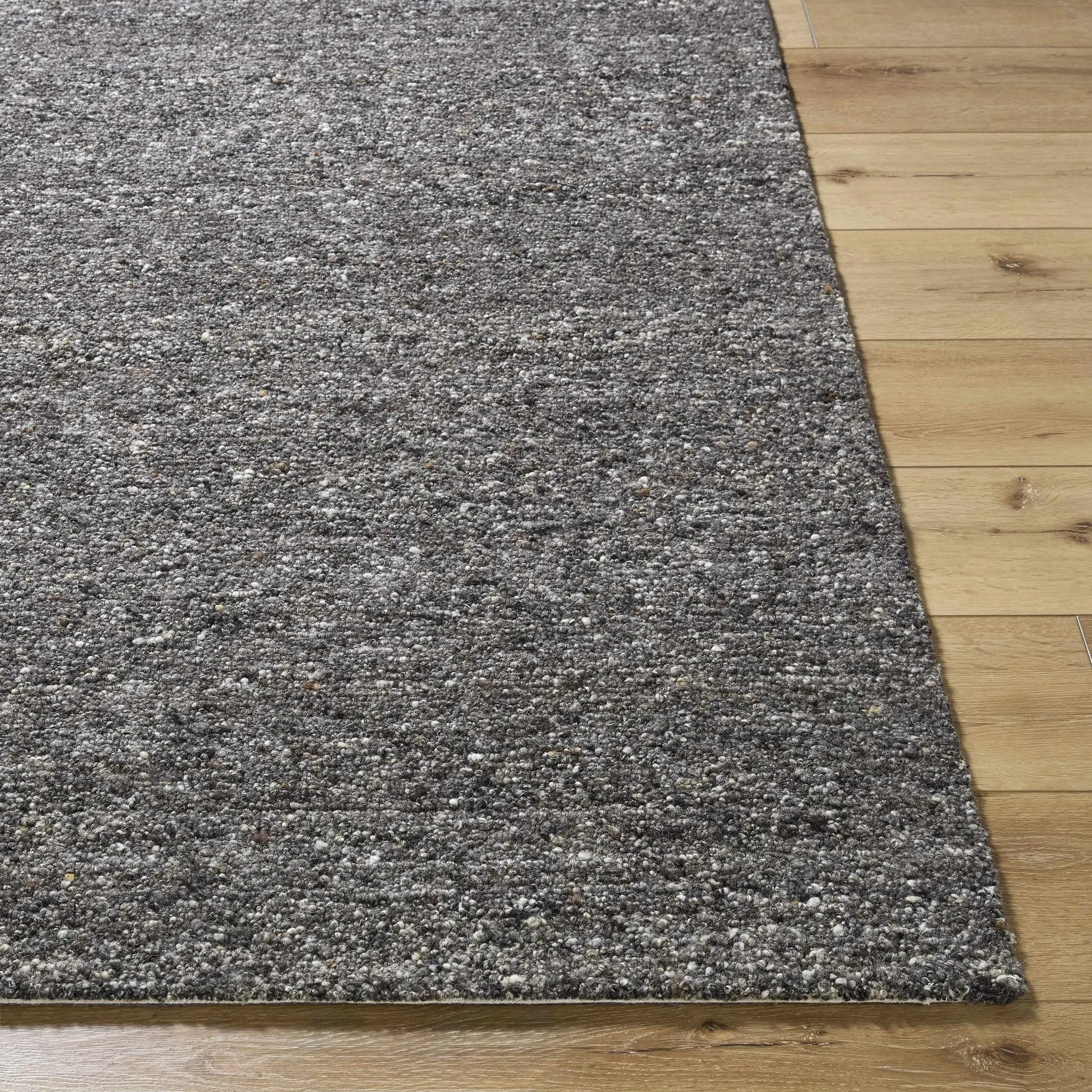 Sevan Black Wool Area Rug by Boutique Rugs