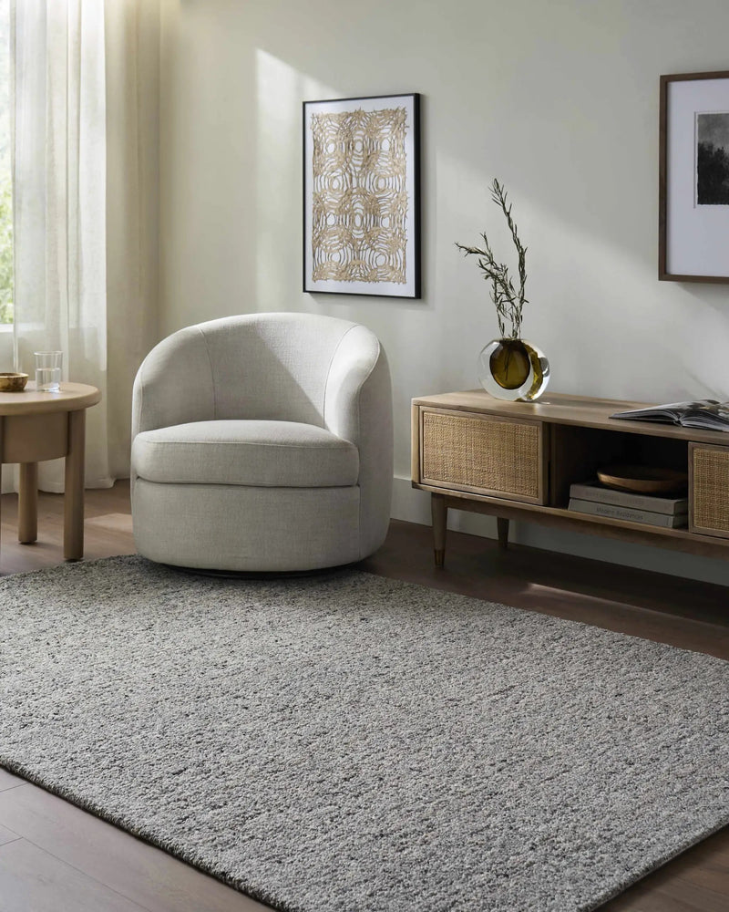 Sevan Gray Wool Area Rug by Boutique Rugs