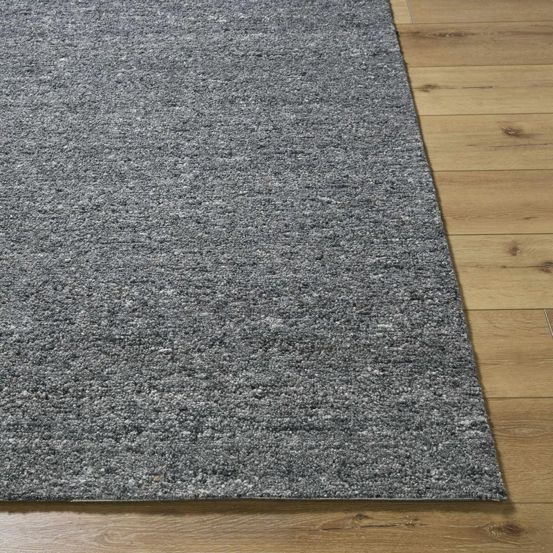 Sevan Charcoal Wool Area Rug by Boutique Rugs
