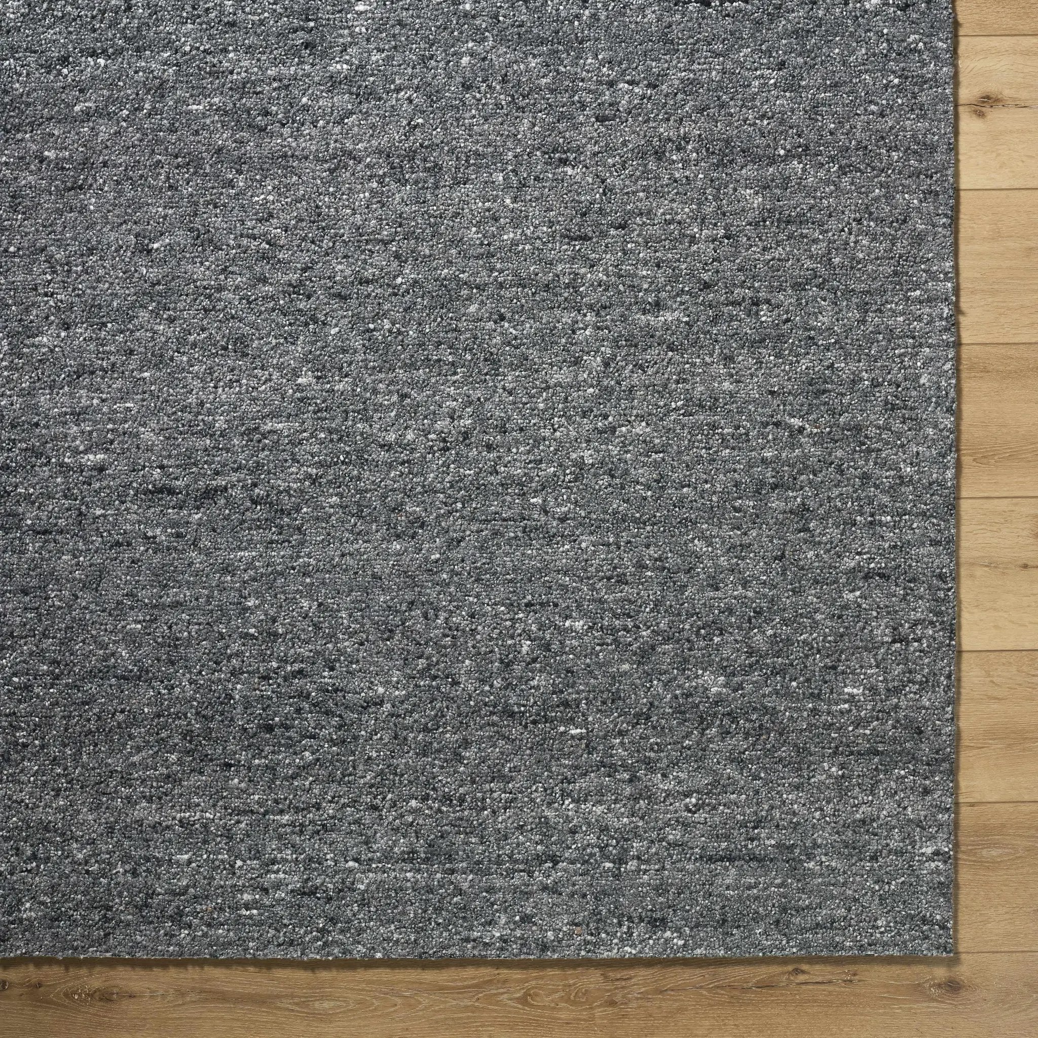 Sevan Charcoal Wool Area Rug by Boutique Rugs