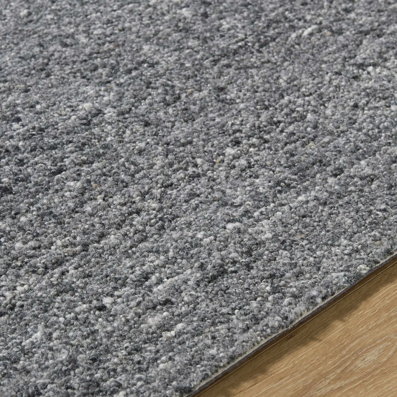 Sevan Charcoal Wool Area Rug by Boutique Rugs