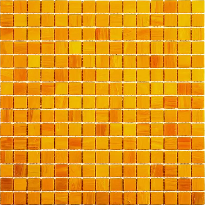 Honey Orange 12x12 Glossy Uniform Square Glass Mosaic Tile (20 pack, 20 sq ft/case) by Apollo Tile