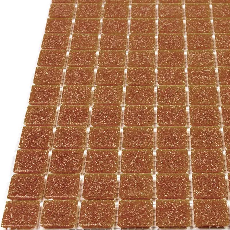 Apricot Red 12x12 Glossy Uniform Square Glass Mosaic Tile (20 pack, 20 sq ft/case) by Apollo Tile