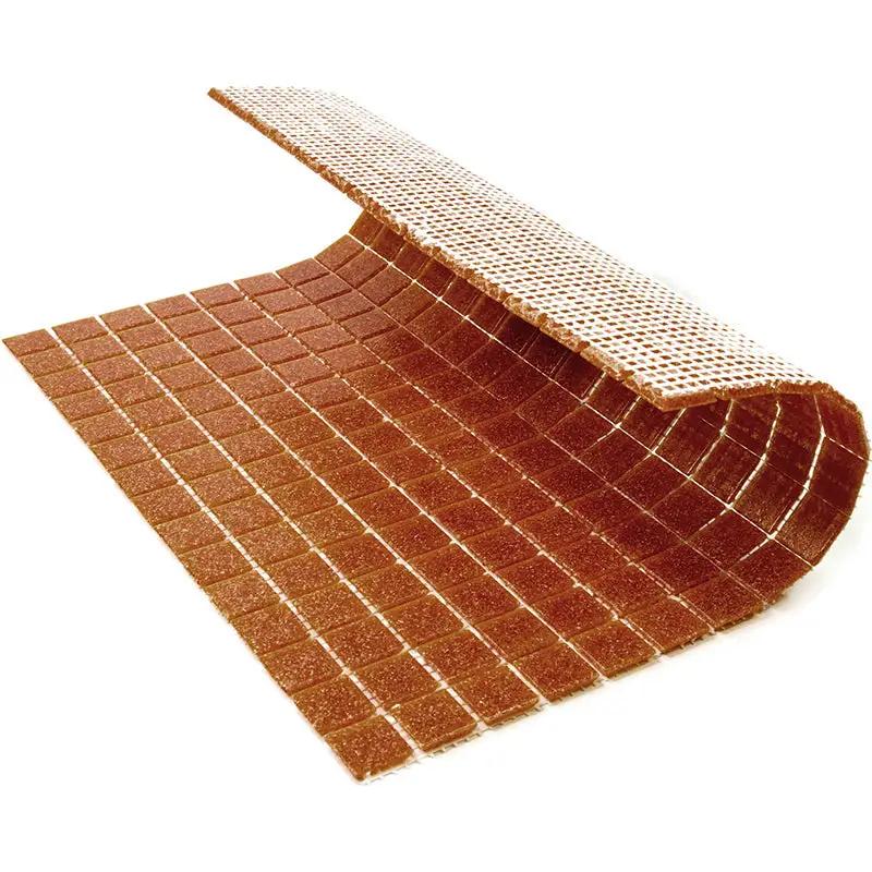 Apricot Red 12x12 Glossy Uniform Square Glass Mosaic Tile (20 pack, 20 sq ft/case) by Apollo Tile