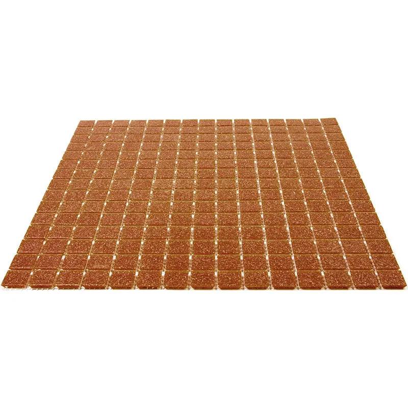 Apricot Red 12x12 Glossy Uniform Square Glass Mosaic Tile (20 pack, 20 sq ft/case) by Apollo Tile