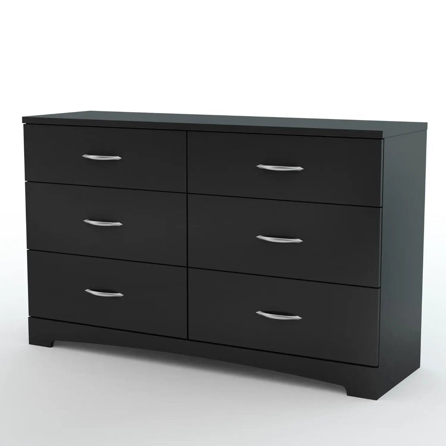 6-Drawer Dresser for Contemporary Bedroom in Black Finish by HomePacific
