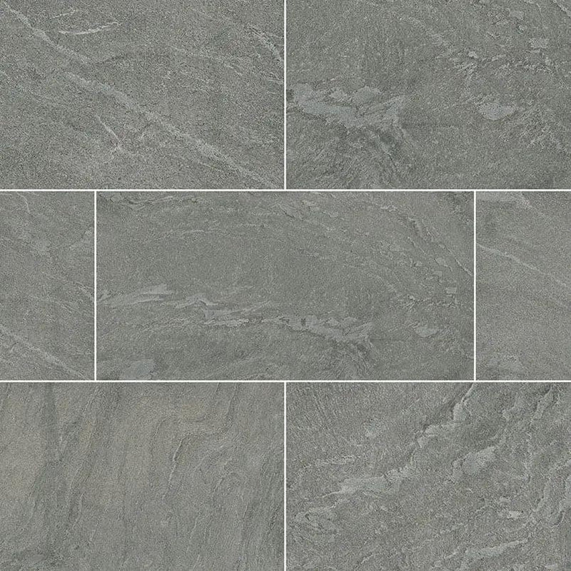 Ostrich Grey Honed Quartzite Tiles 12x24 by MSI Surfaces