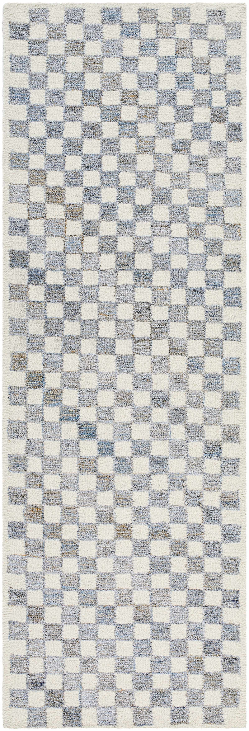 Halen Gray Checkered Area Rug by Boutique Rugs