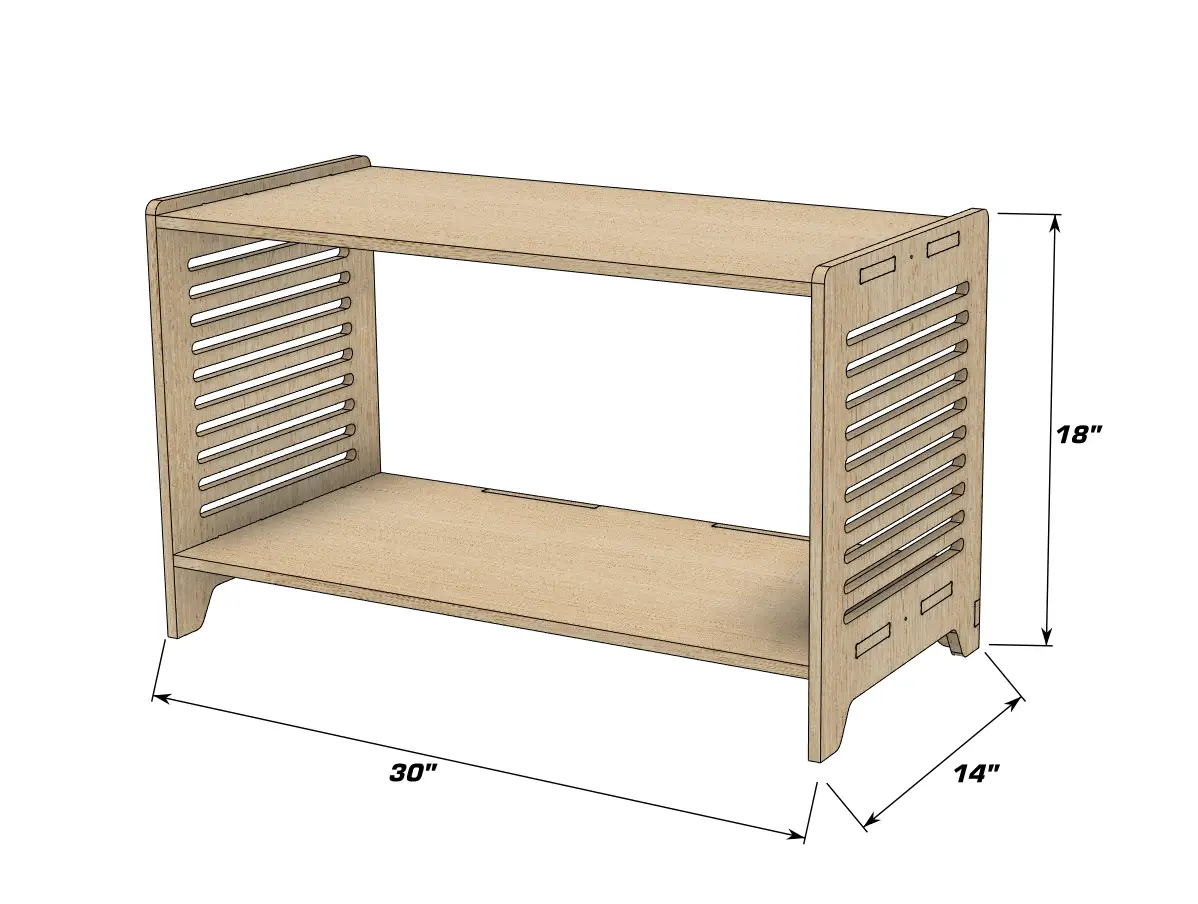 SPARROW- Small Toy Shelf by Bush Acres