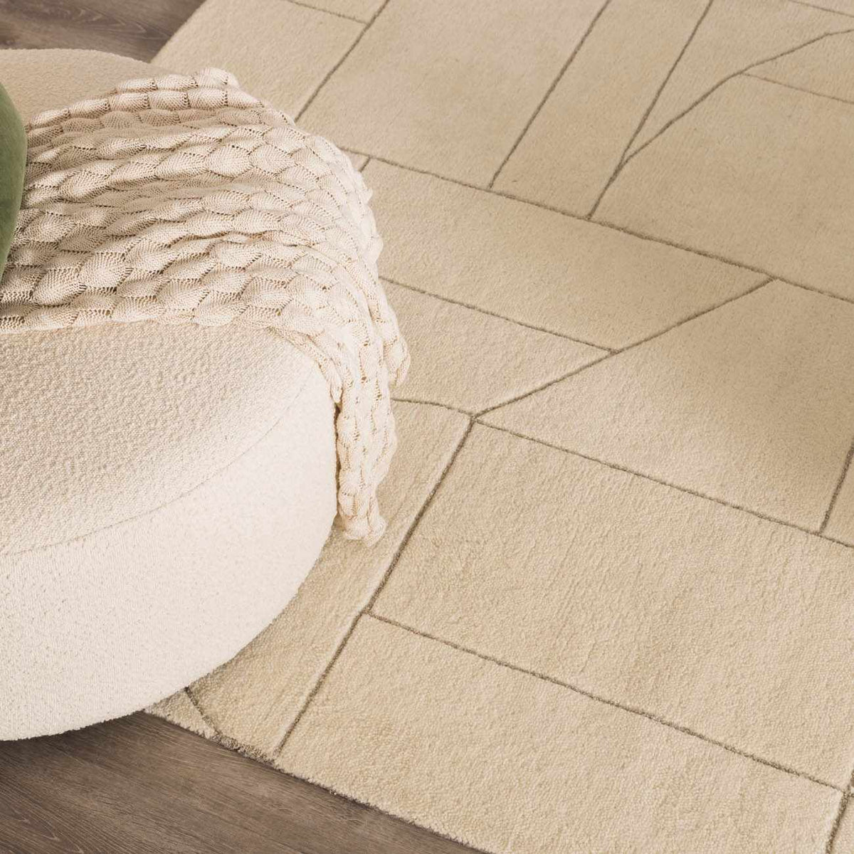 Fusao Off White Area Rug - Clearance, installed in a room 3