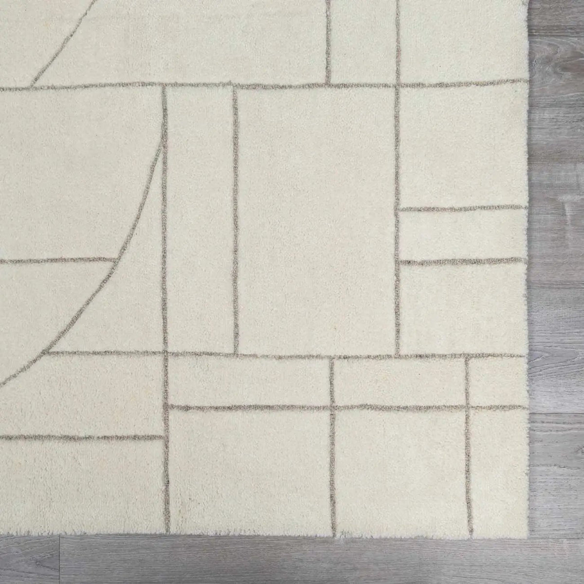 Fusao Off White Area Rug - Clearance, sample swatch