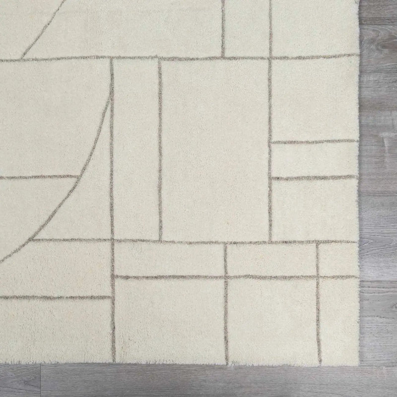 Fusao Off White Area Rug - Clearance by Boutique Rugs