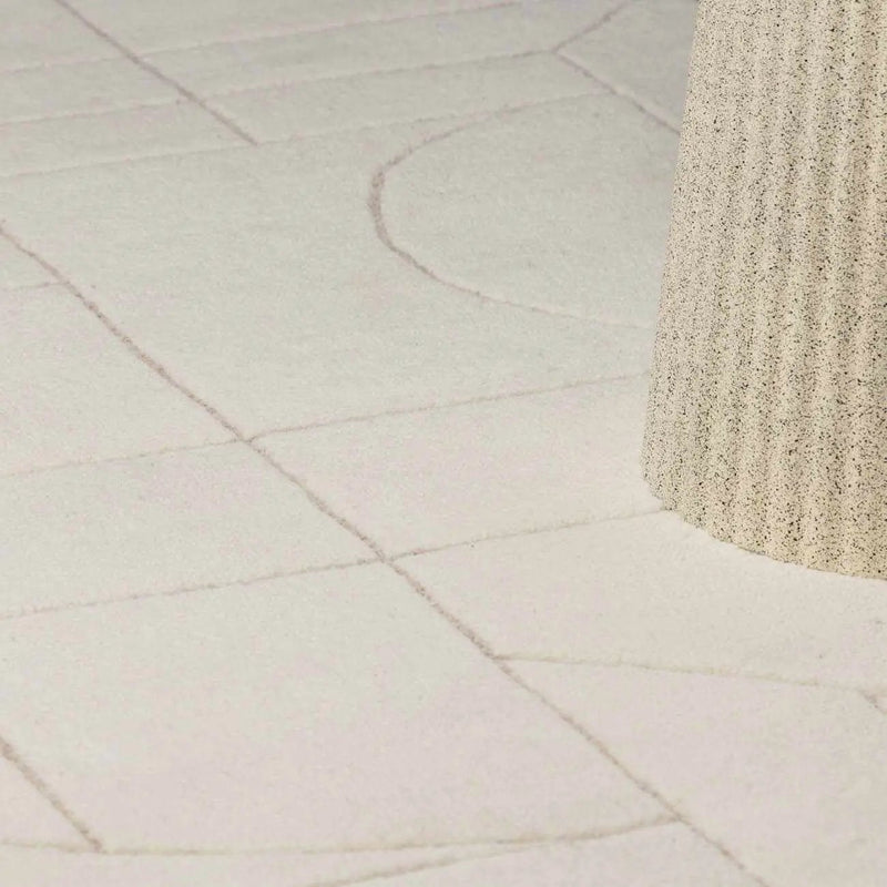 Fusao Beige Area Rug by Boutique Rugs