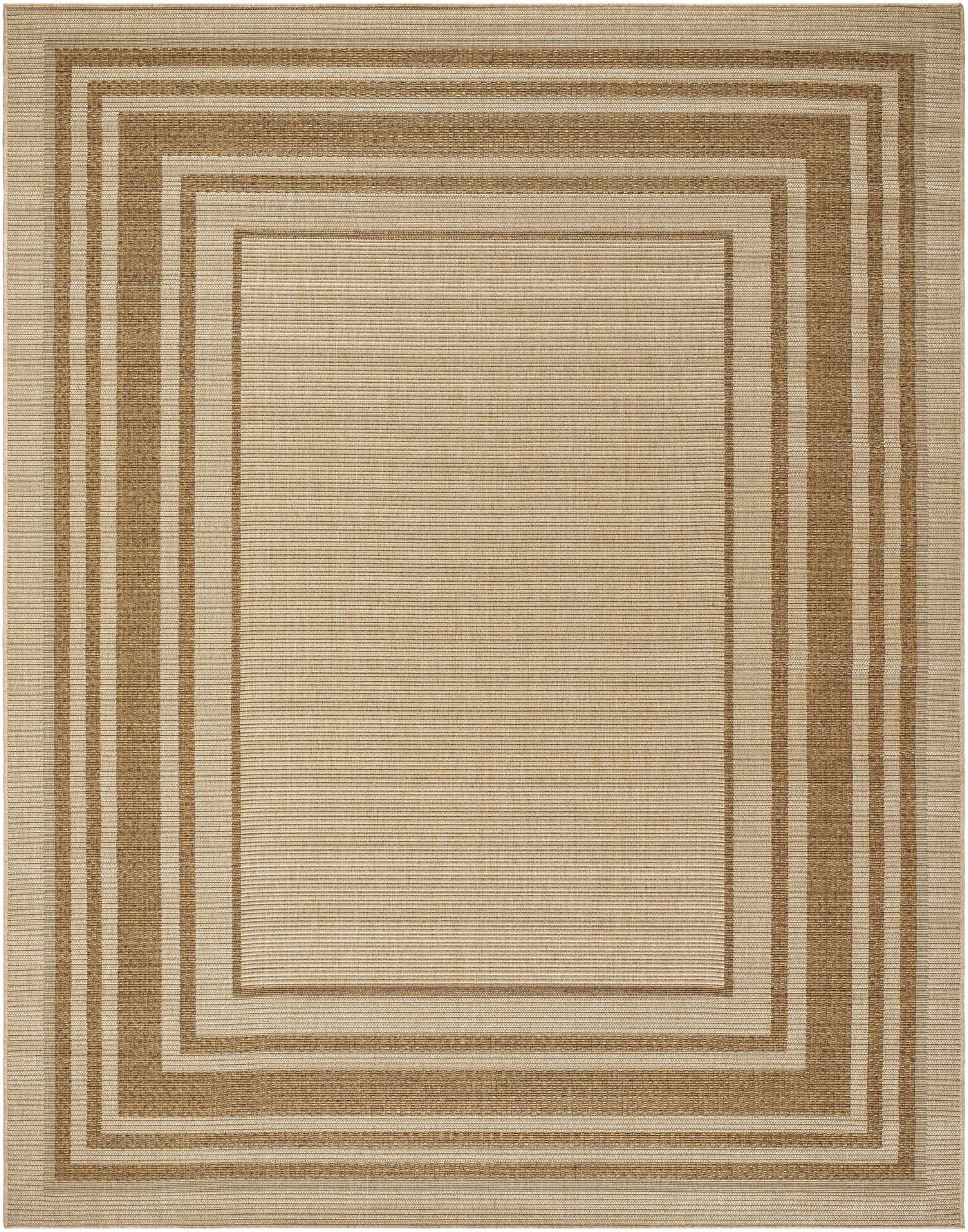 Isoko Bordered Faux Jute Outdoor Rug by Boutique Rugs