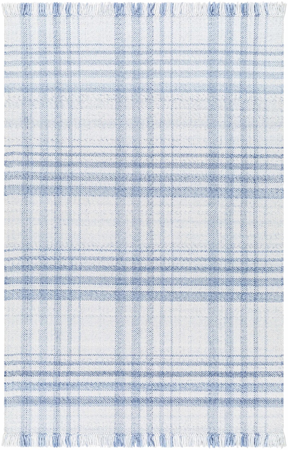 Inara Blue Plaid Area Rug, photo 8 of 8