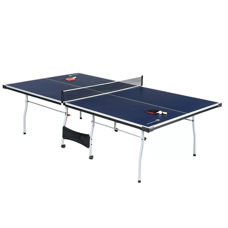 Official Size Blue Ping Pong Table Tennis Set with Net 2 Balls and 2 Paddles by HomePacific