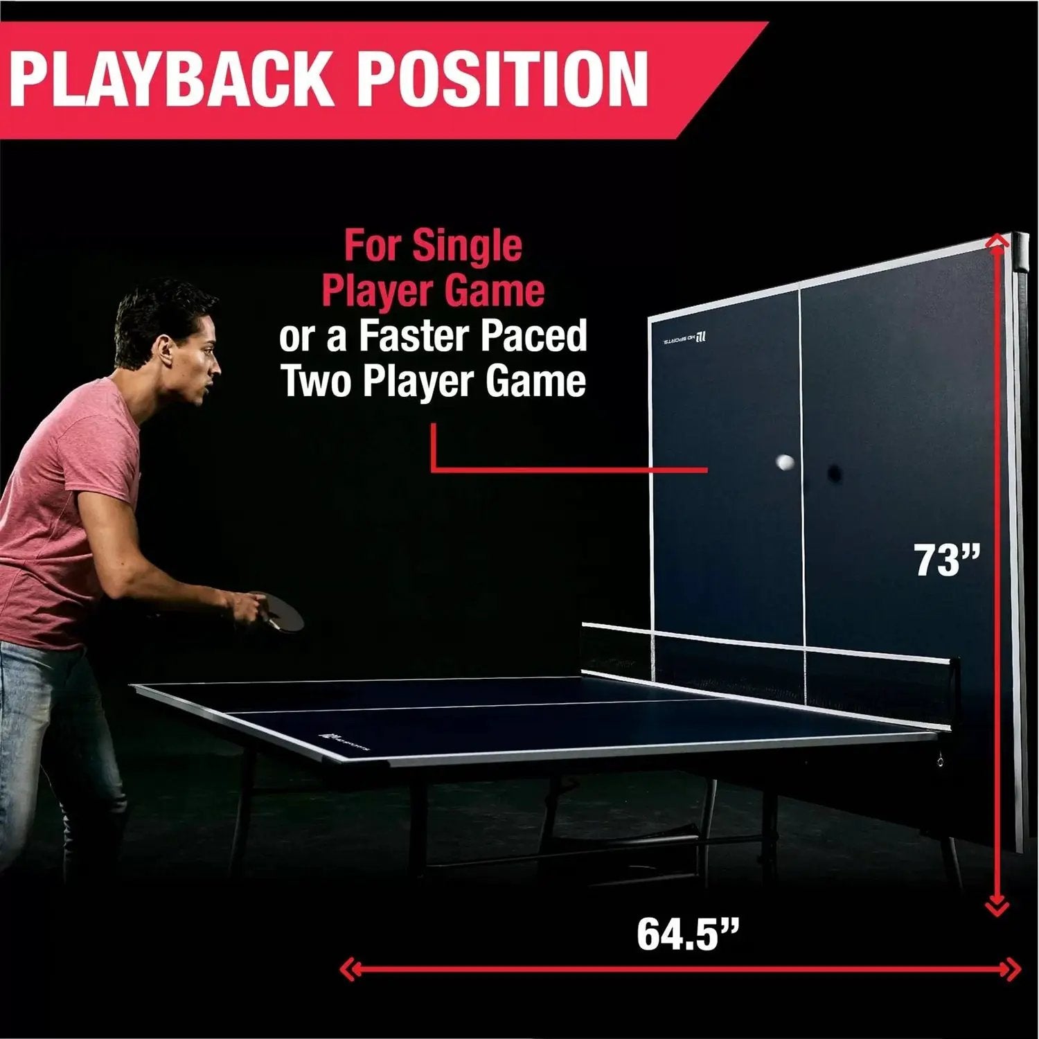 Official Size Blue Ping Pong Table Tennis Set with Net 2 Balls and 2 Paddles by HomePacific