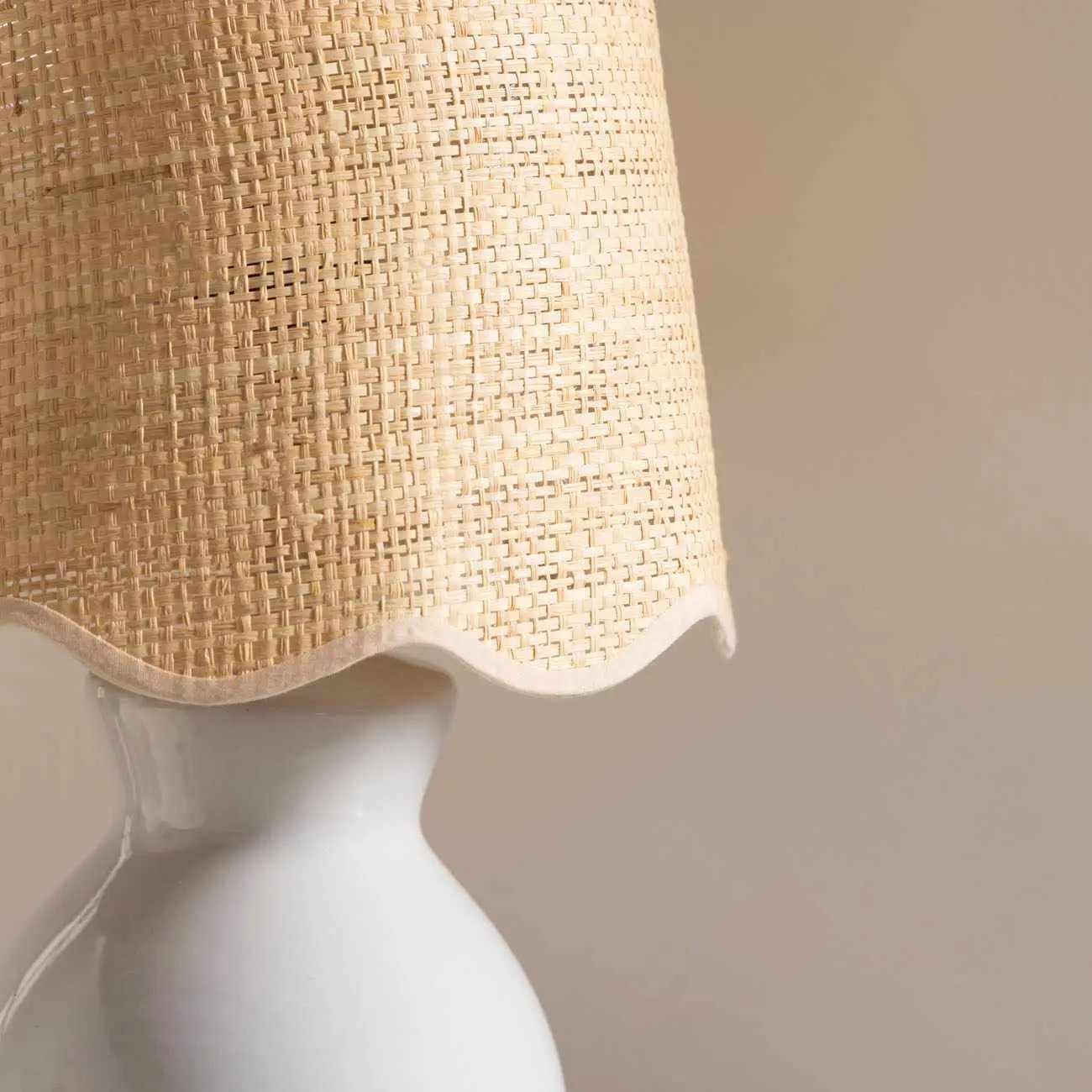 Salgareda Grey Ceramic Table Lamp by Boutique Rugs