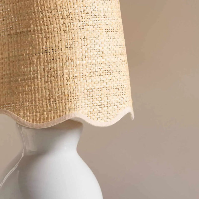 Salgareda Grey Ceramic Table Lamp by Boutique Rugs