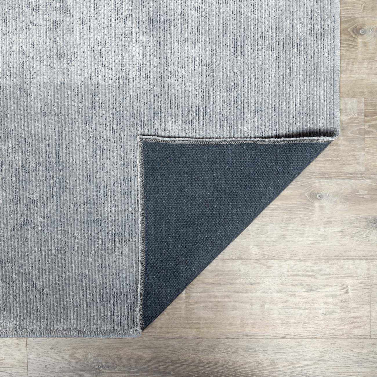 Isako Blue & Gray Solid Washable Area Rug - Clearance, photo 4 of 11
