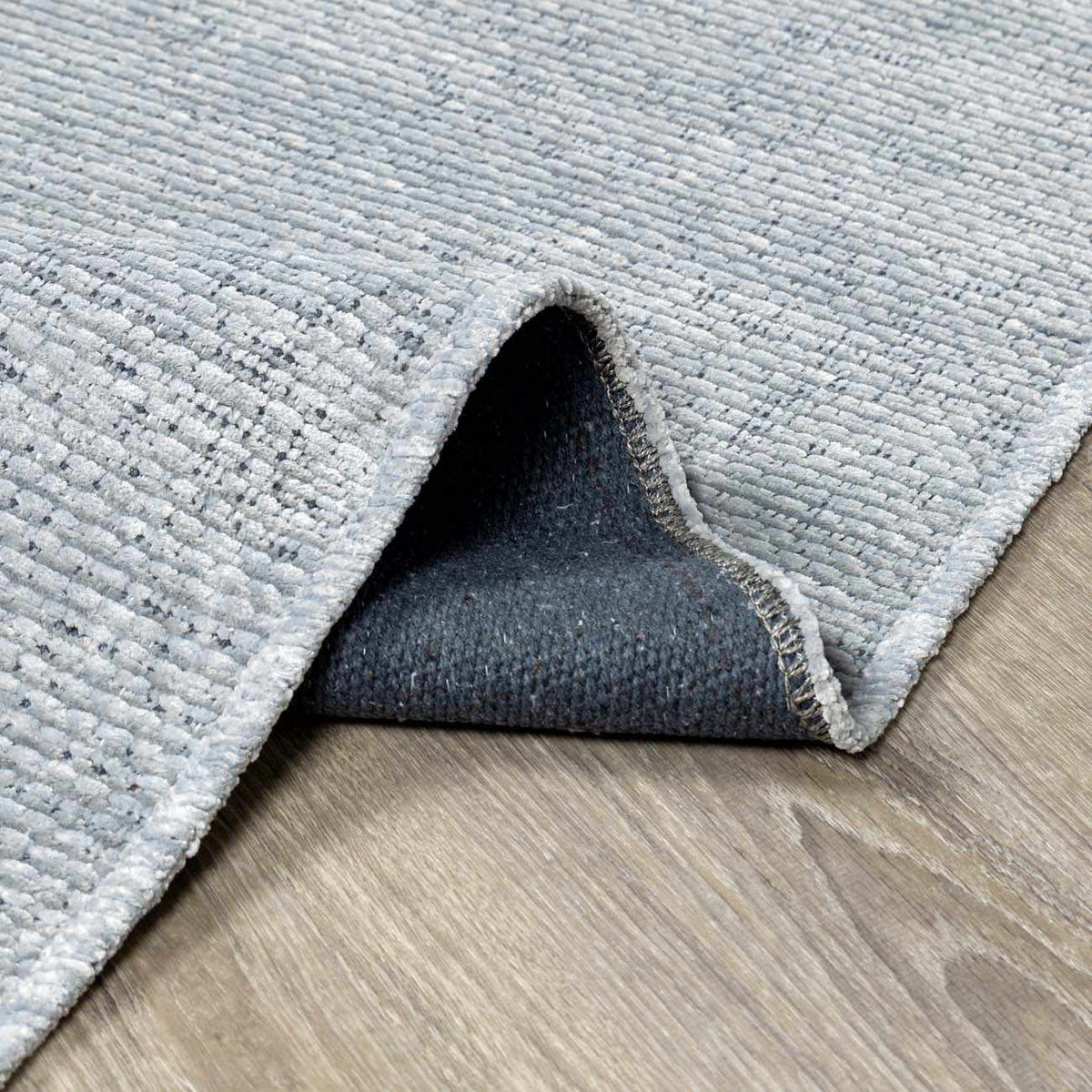 Isako Blue & Gray Solid Washable Area Rug - Clearance, photo 5 of 11