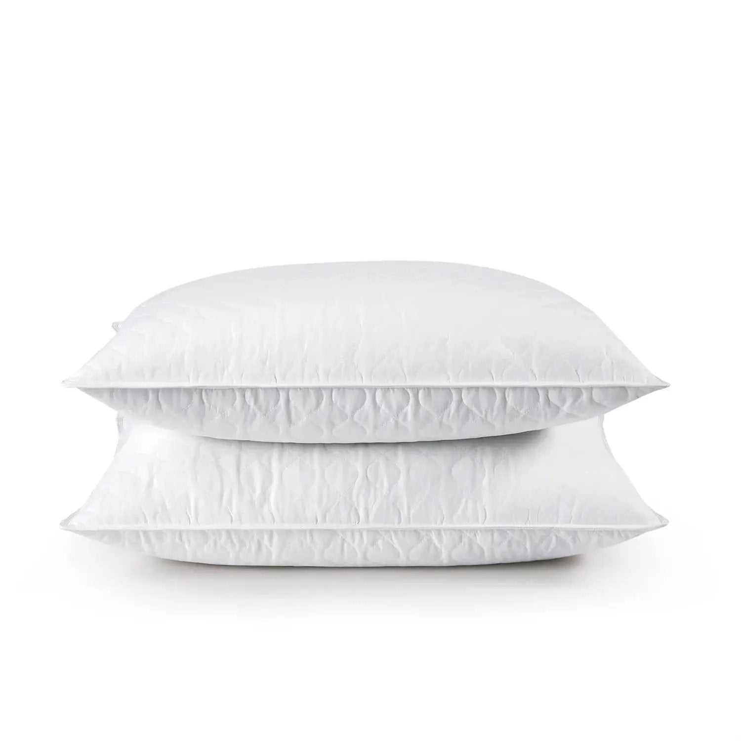 Set of 2 Machine Washable Down Feather Blend Pillow in Standard/Queen size by HomePacific