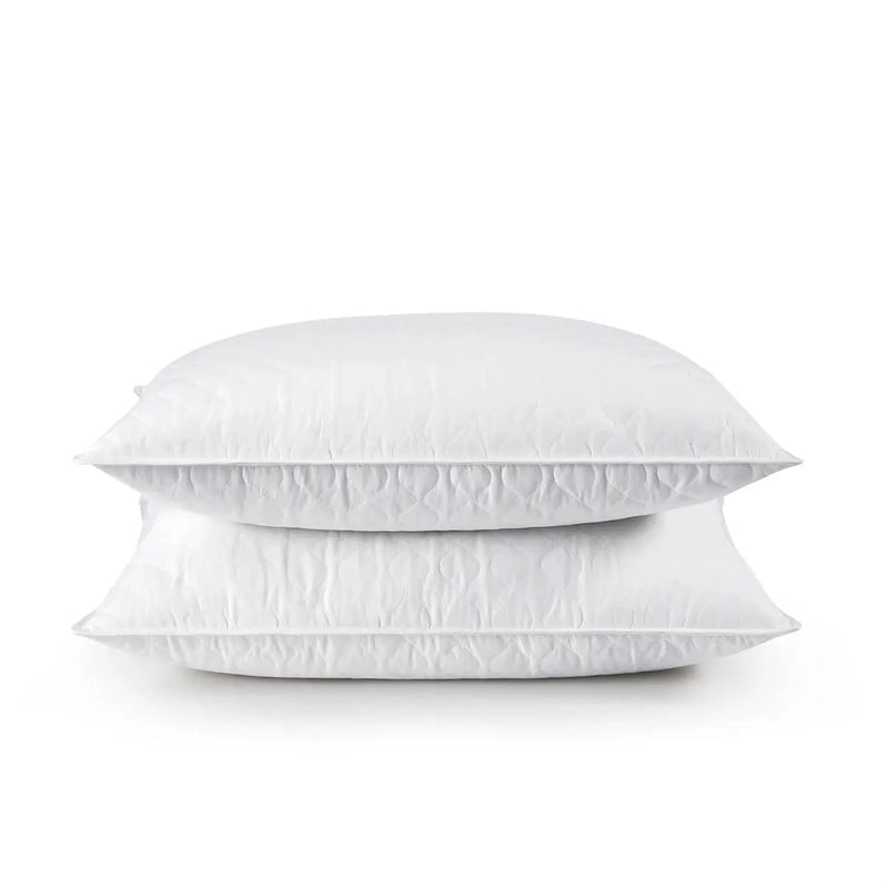 Set of 2 Machine Washable Down Feather Blend Pillow in Standard/Queen size by HomePacific