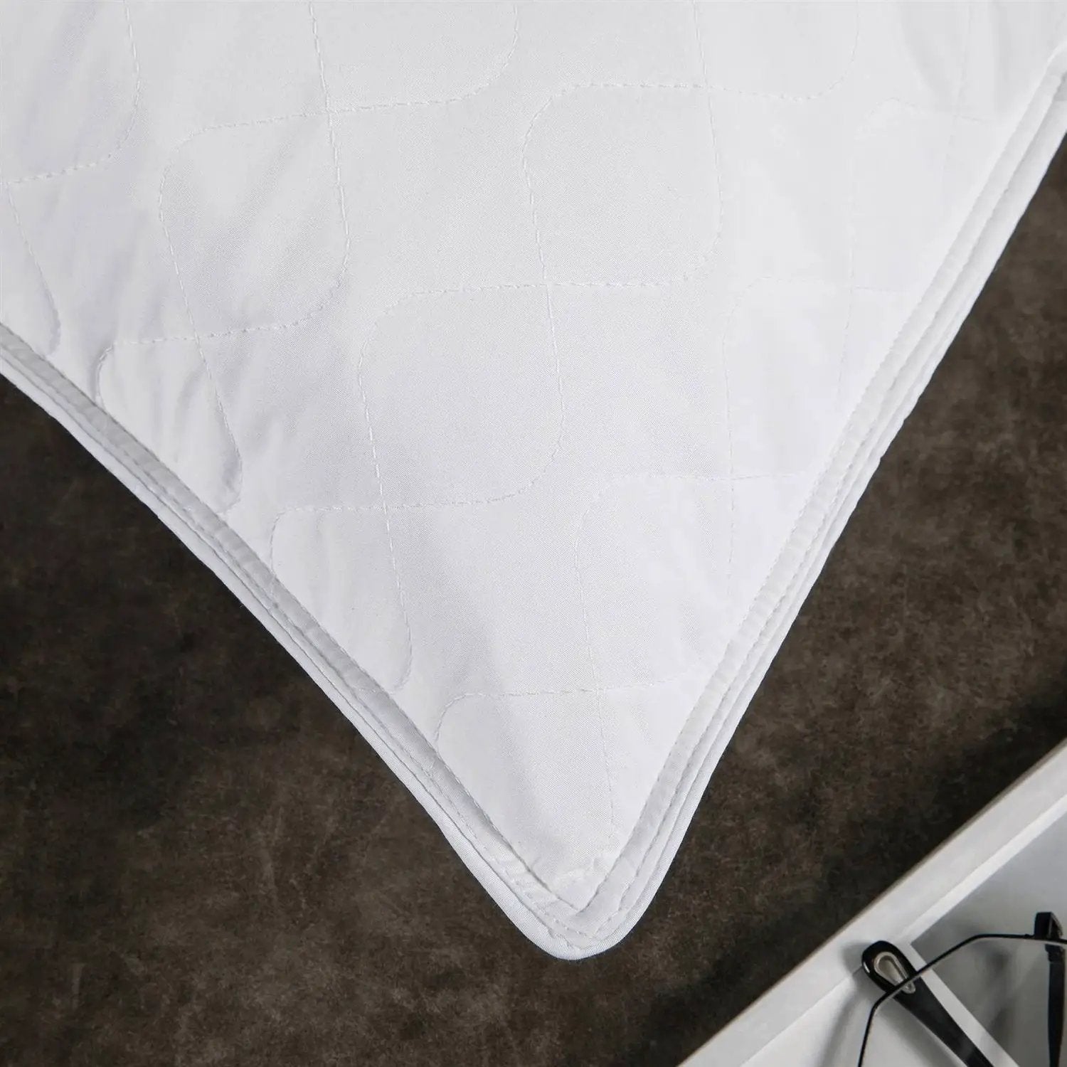 Set of 2 Machine Washable Down Feather Blend Pillow in Standard/Queen size by HomePacific