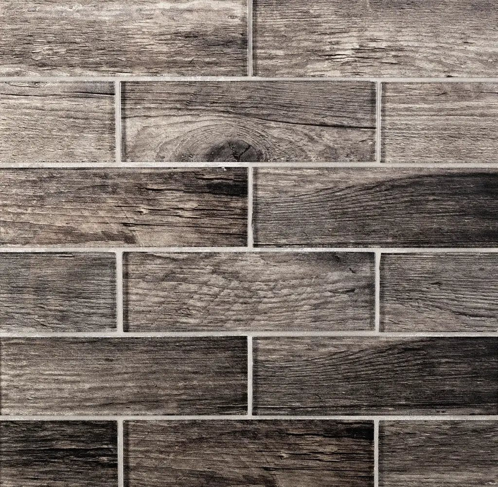 Brown 12x12 Glossy Brick Glass Mosaic Tile (5 pack, 4.83 sq ft/case) by Apollo Tile