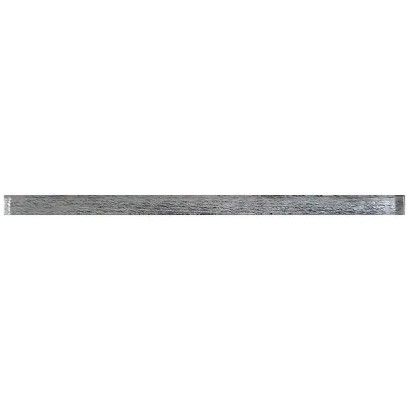 Light Gray 0.5x12 Glossy Glass Pencil Tile Trim (10 pack, 0.5 sq ft/case) by Apollo Tile