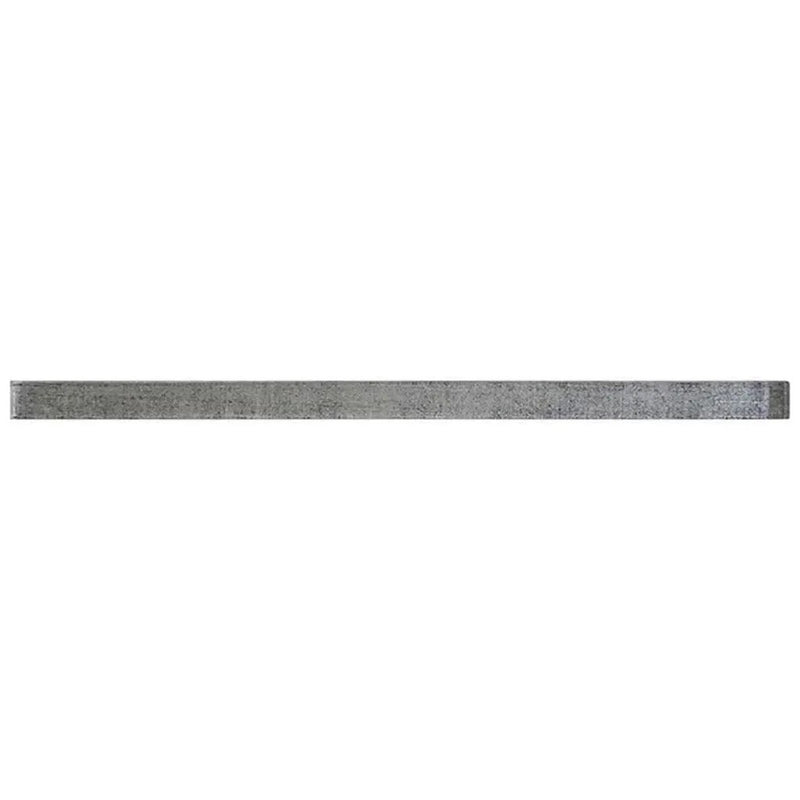 Mink Gray 0.5x12 Glossy Glass Pencil Tile Trim (10 pack, 0.5 sq ft/case) by Apollo Tile