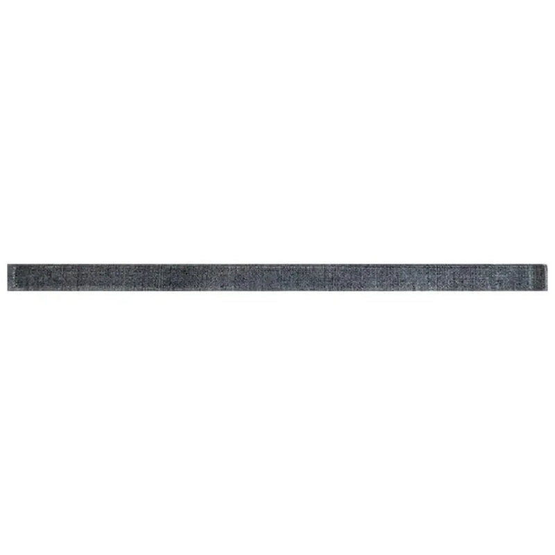 Dark Gray 0.5x12 Glossy Glass Pencil Tile Trim (10 pack, 0.5 sq ft/case) by Apollo Tile