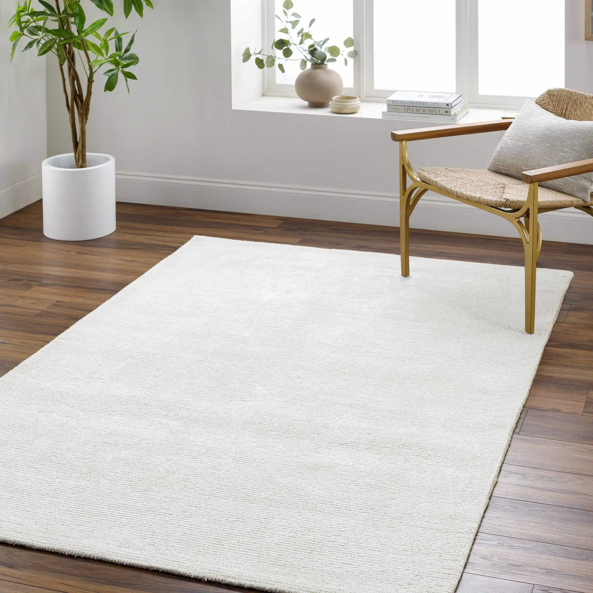 Nazih Area Rug, installed in a room