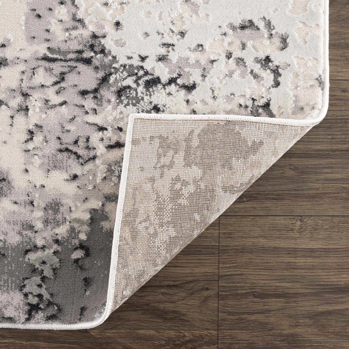 Junko Gray & Blue Marble Area Rug - Clearance, photo 3 of 13