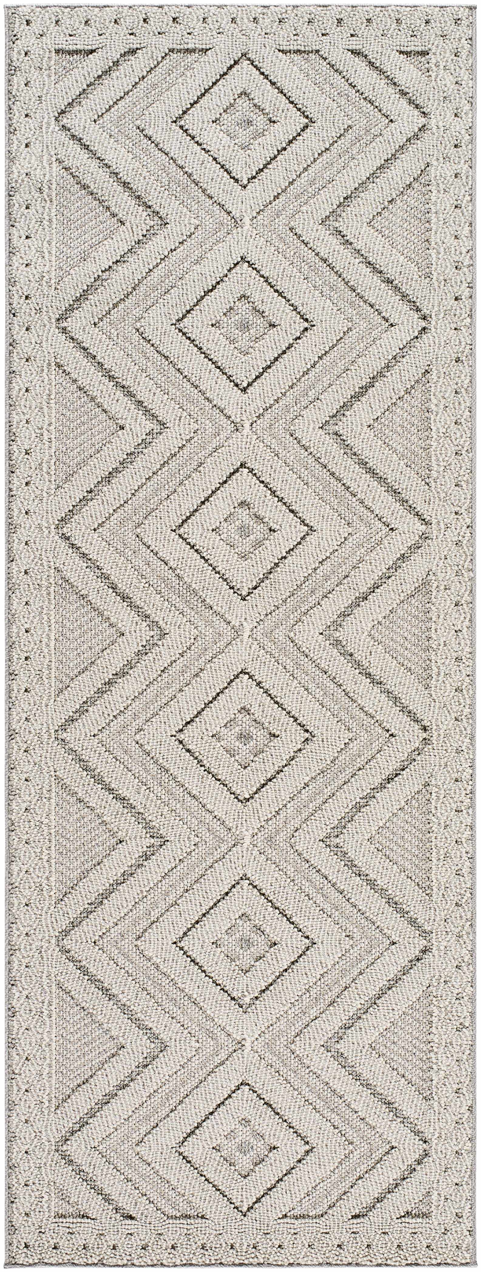 Aimee Natural Gray Outdoor Area Rug - Clearance by Boutique Rugs