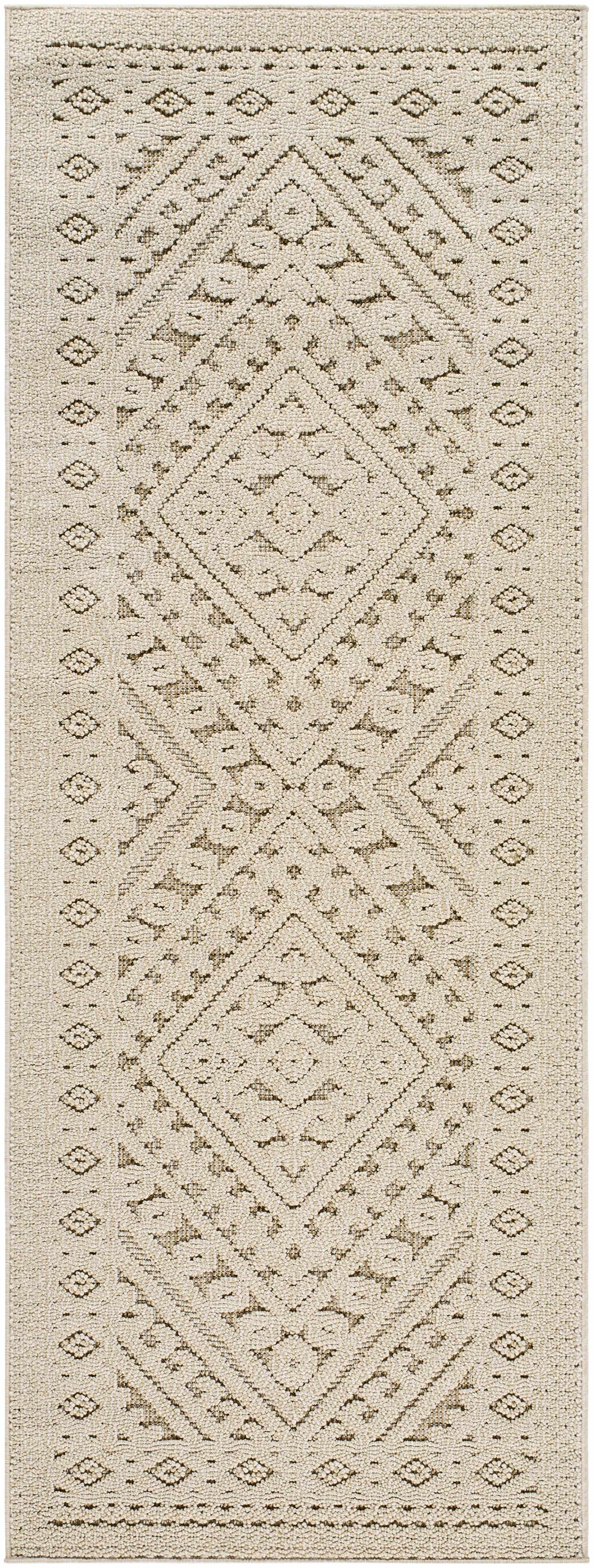 Hibah Bone Outdoor Area Rug - Clearance by Boutique Rugs