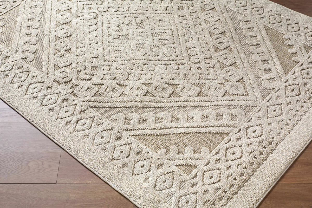 Hibah Bone Outdoor Area Rug - Clearance, photo 5 of 12